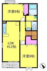 サンリットエアリーの物件間取画像